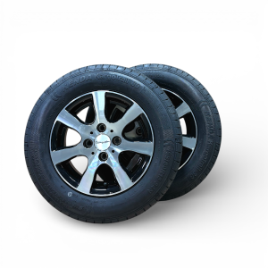 Komplekts ritenis uz vieglmetāla diska 155/80 R13 500 kg M+S (4x100)